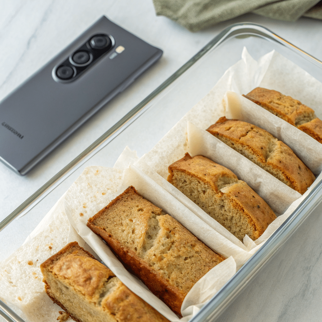  stored slices of gluten free banana bread recipe